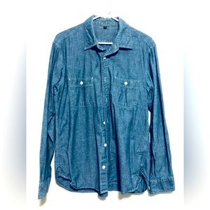 Muji blue cotton shirts